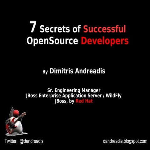 Secrets of Successful OpenSource Developers, Ignite Session @ Devoxx 2014