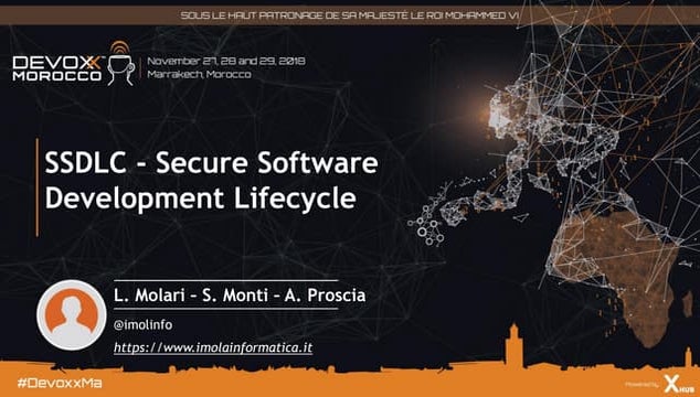 Secure Software Development Lifecycle - Devoxx MA 2018