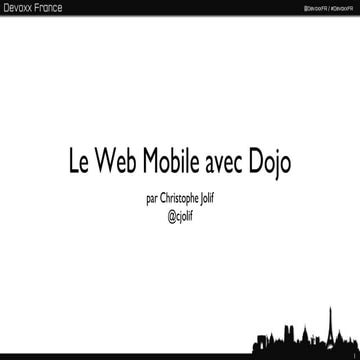 Dojo Mobile @ Devoxx France