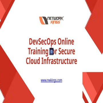 DevSecOps Online Training for Secure Cloud Infrastructure | PPTX