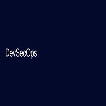 DevSecOps Story with added security controls