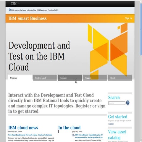IBM Development and Test Cloud