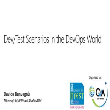 Dev/Test scenarios in DevOps world