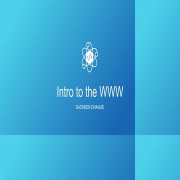 Dev traning 2016   intro to the web