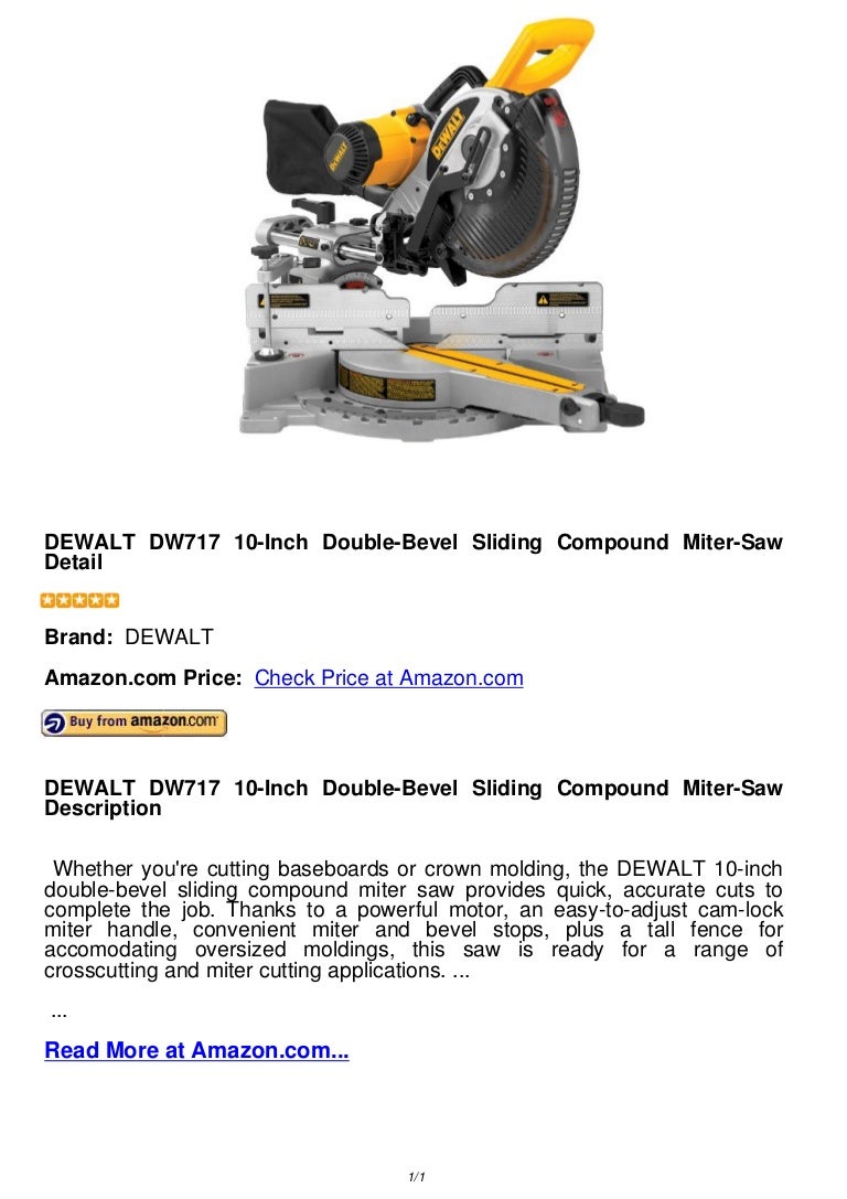 Dewalt dw717 10 inch double-bevel 