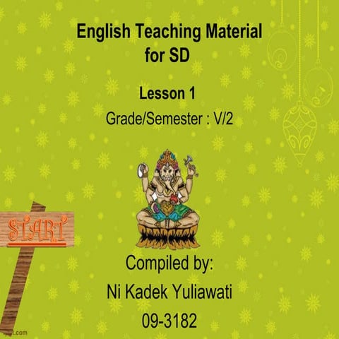 Media pembelajaran kelas V semester 2 speaking 