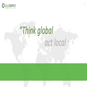 De wereld is uw speelveld - Hans Siebum Salesupply