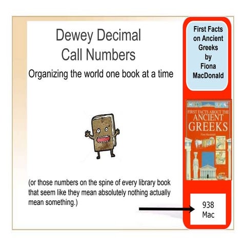 Dewey call numbers