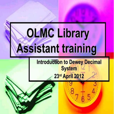Library Assistants Program Training