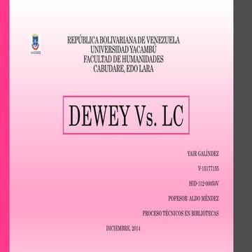 Dewey vs. lc yairgalindez