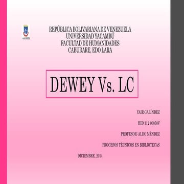 Dewey vs. lc yairgalindez