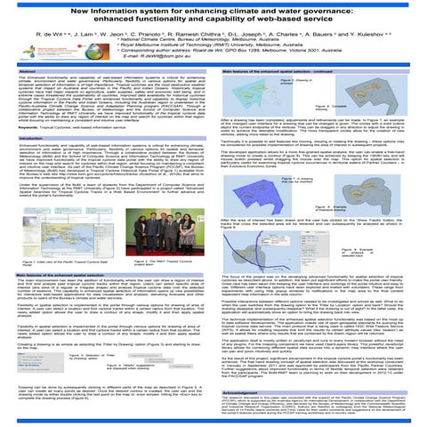 New information system for enhancing climate & water governance