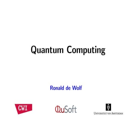 Quantum Computing