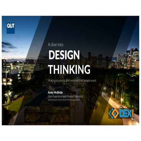 A dive into DESIGN THINKING – Making products and services that people want