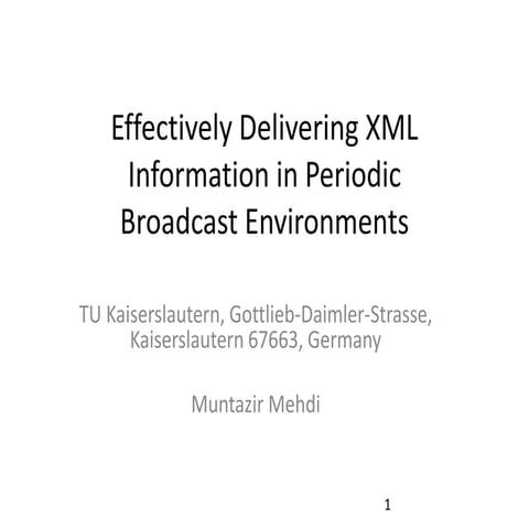 DEXA 2013 presentation