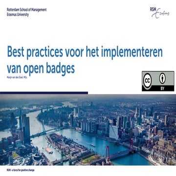 'Best practices voor het implementeren van open badges' - Marijn van ...
