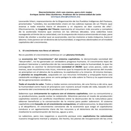 E Díez y B Mallo - artículo - Decrecimiento del imperativo del decrecimiento ...