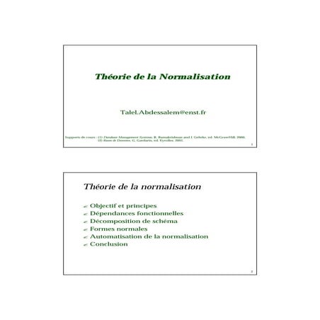 Théorie de normalisation-base de données