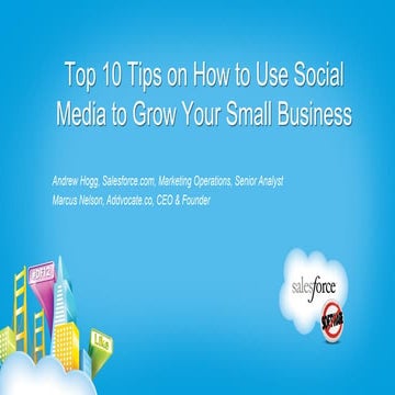 Dreamforce 2012 -- 10 social media tips for small business