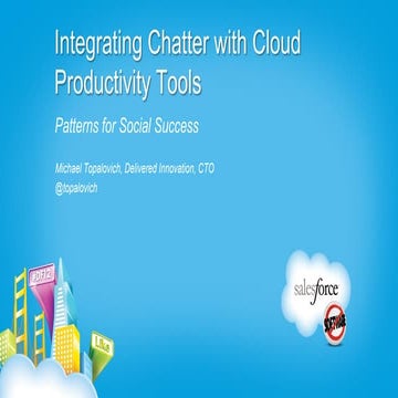 Integrating Chatter with Cloud Productivity Tools
