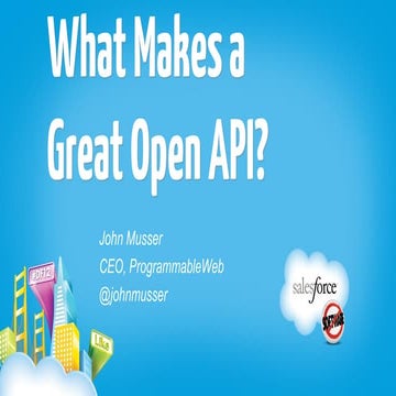 What Makes a Great Open API?