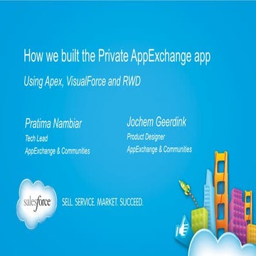 How We Built the Private AppExchange App (Apex, Visualforce, RWD)