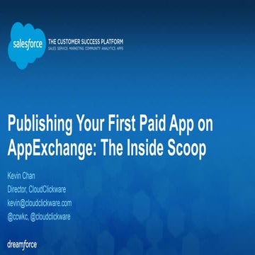 Publishing Your First Paid App on AppExchange: The Inside Scoop