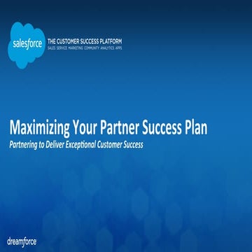 Maximizing Your Partner Success Plan (October 13, 2014)