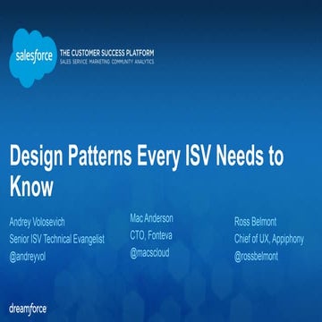 Design Patterns Every Salesforce ISV Needs to Know