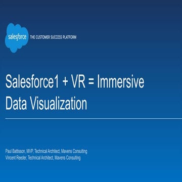 Salesforce1 + VR = Immersive Data Visualization