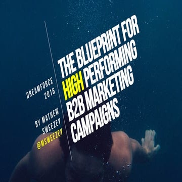 Blueprint for High Performing B2B Marketing Campaigns 