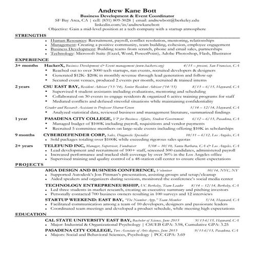 Andrew Bott presentations