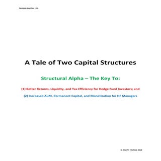 A Tale of Two Capital Structures