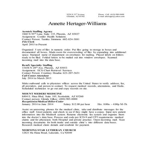 Annette Hertager presentations