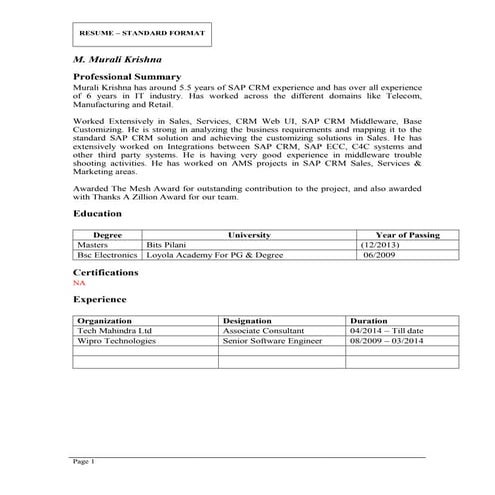 Murali Krishna_Resume