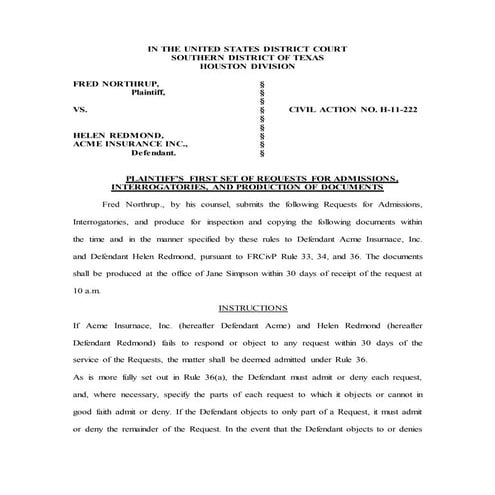 Alistair Jones Discovery Documents