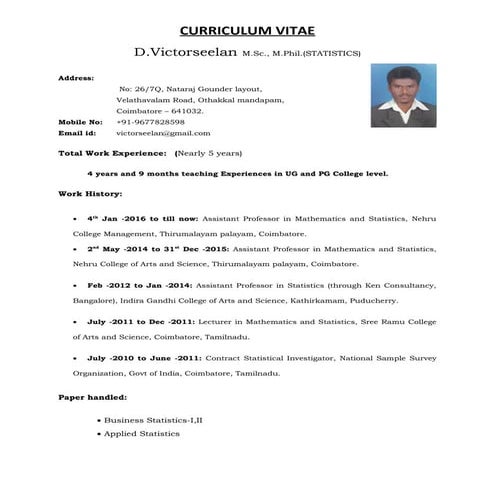 VICTOR- sep-2014 nehru resume