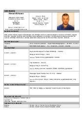 İnsan kaynakları uzmanı cv örneği İnsan kaynakları uzmanı cv örneği