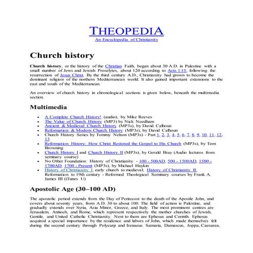 Church History
