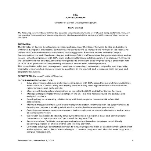 Director of Career Development Final Revised 110815 (1)