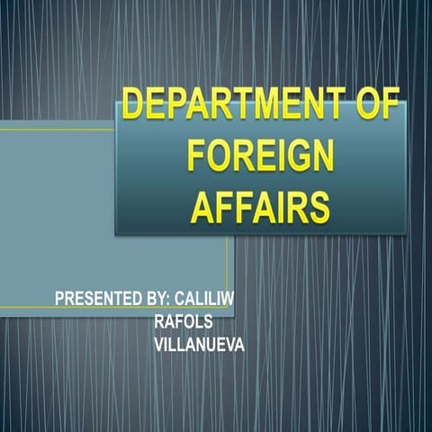 Department of Foreign Affairs