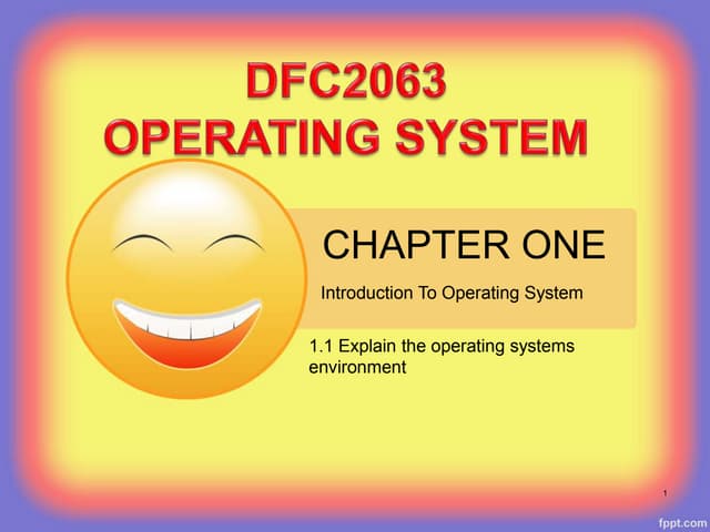 chapter 1 introduction to operating system