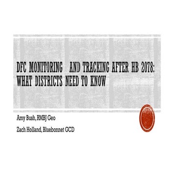 DFC Monitoring and Tracking After HB 2078: What Districts Need to Know ...