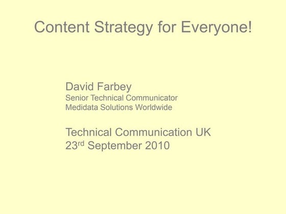 Content Strategy for Everyone