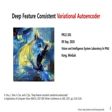 Deep Feature Consistent VAE