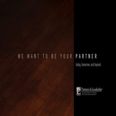 We Want To Be Your Partner