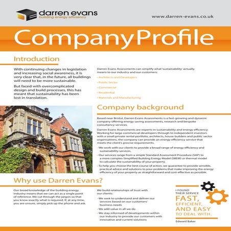 Darren Evans_Company Profile