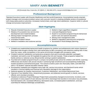 Mary Ann Bennett Resume 1