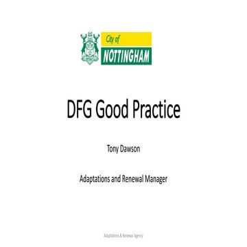 DFG Good practice - Nottingham City Council