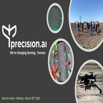 Precision.ai Presentation @ Data for Good Regina - March | PPT